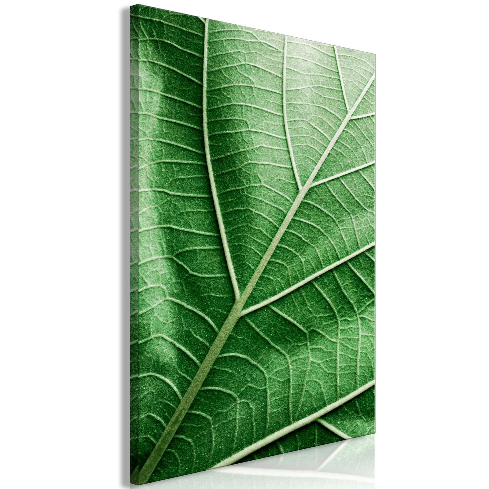 Tableau - Malachite Leaf (1 Part) Vertical