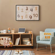 Poster - Numbers with Falling Snow