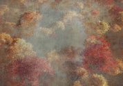 Papier peint - Nature in autumn - landscape of autumn trees in painted retro style