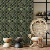 Tapisserie murale - Olive Mosaic