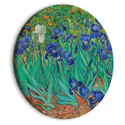 Tableau rond - Irises by Vincent Van Gogh - Blue Flowers in the Meadow
