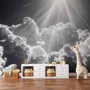 Papier peint - Hope in the Clouds: Inspiring Rays of the Sun – Awaken Emotions