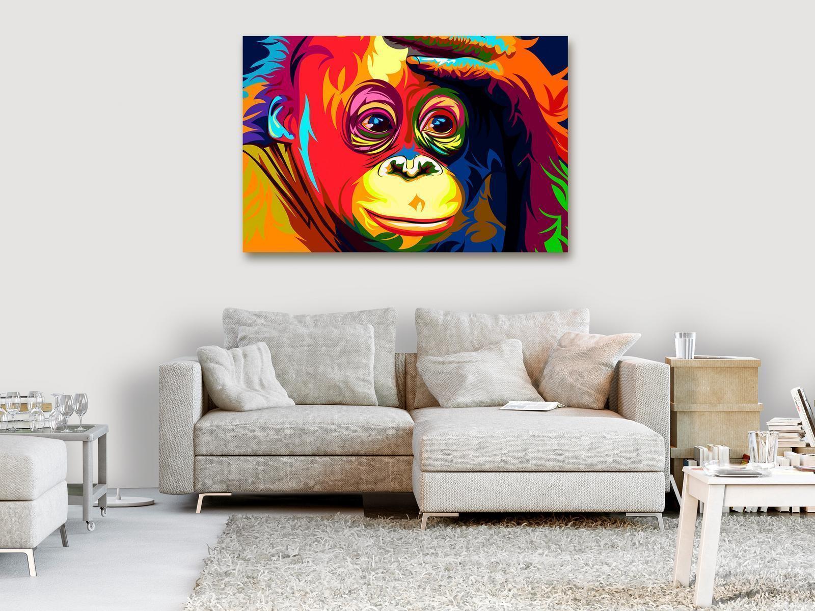 Tableau - Colourful Orangutan (1 Part) Wide