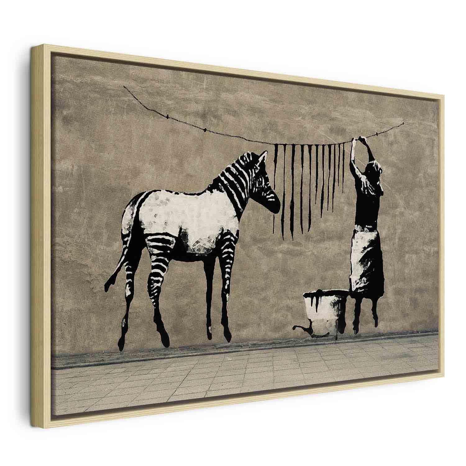 Tableau - Banksy: Washing Zebra on Concrete (1 Part) Wide