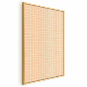 Poster - Lines and Noise - a wavy grid in shades of orange
