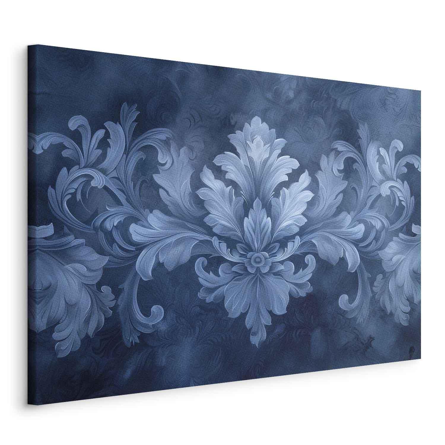 Tableau - Ornament in Blue and Cool Colors Dark Blue Decoration