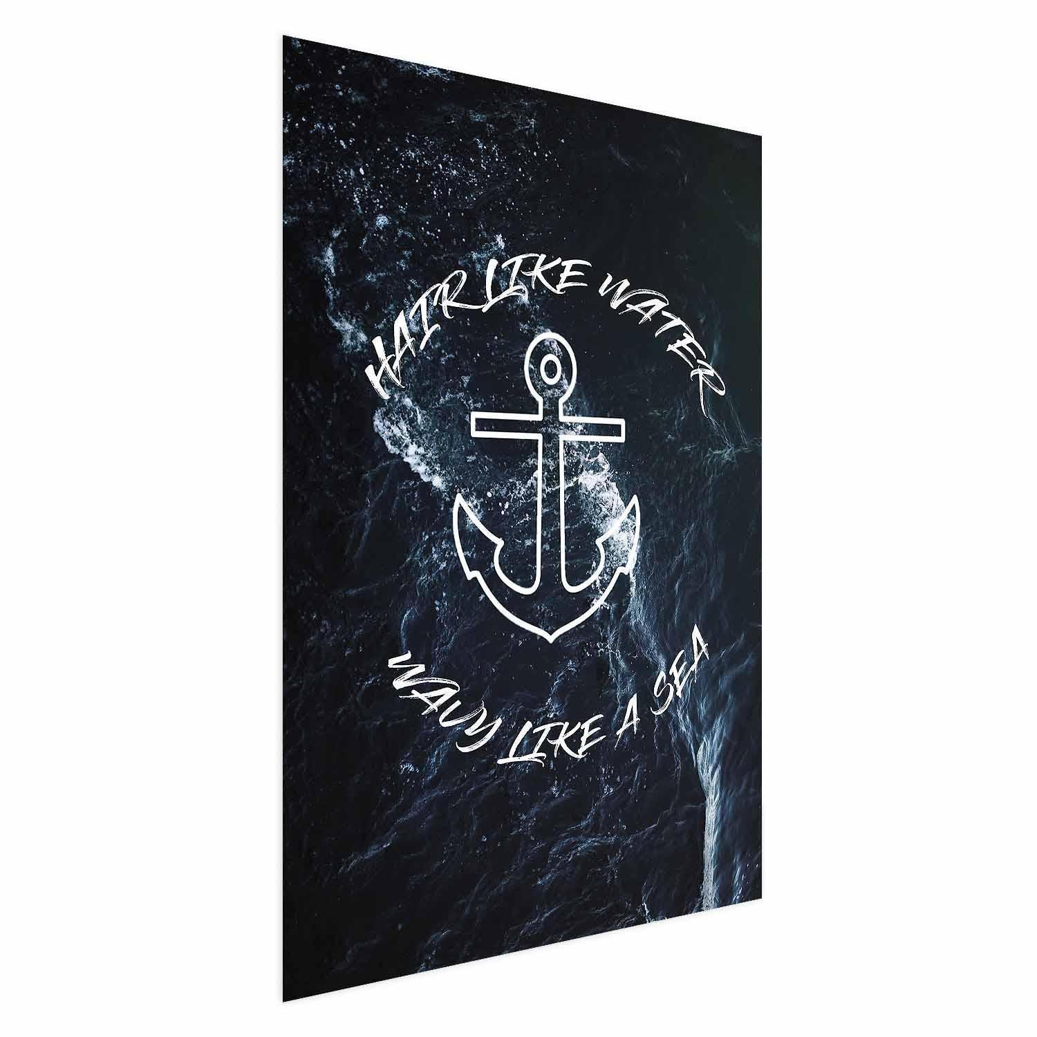 Poster - Hair Like Water, Wavy Like the Sea