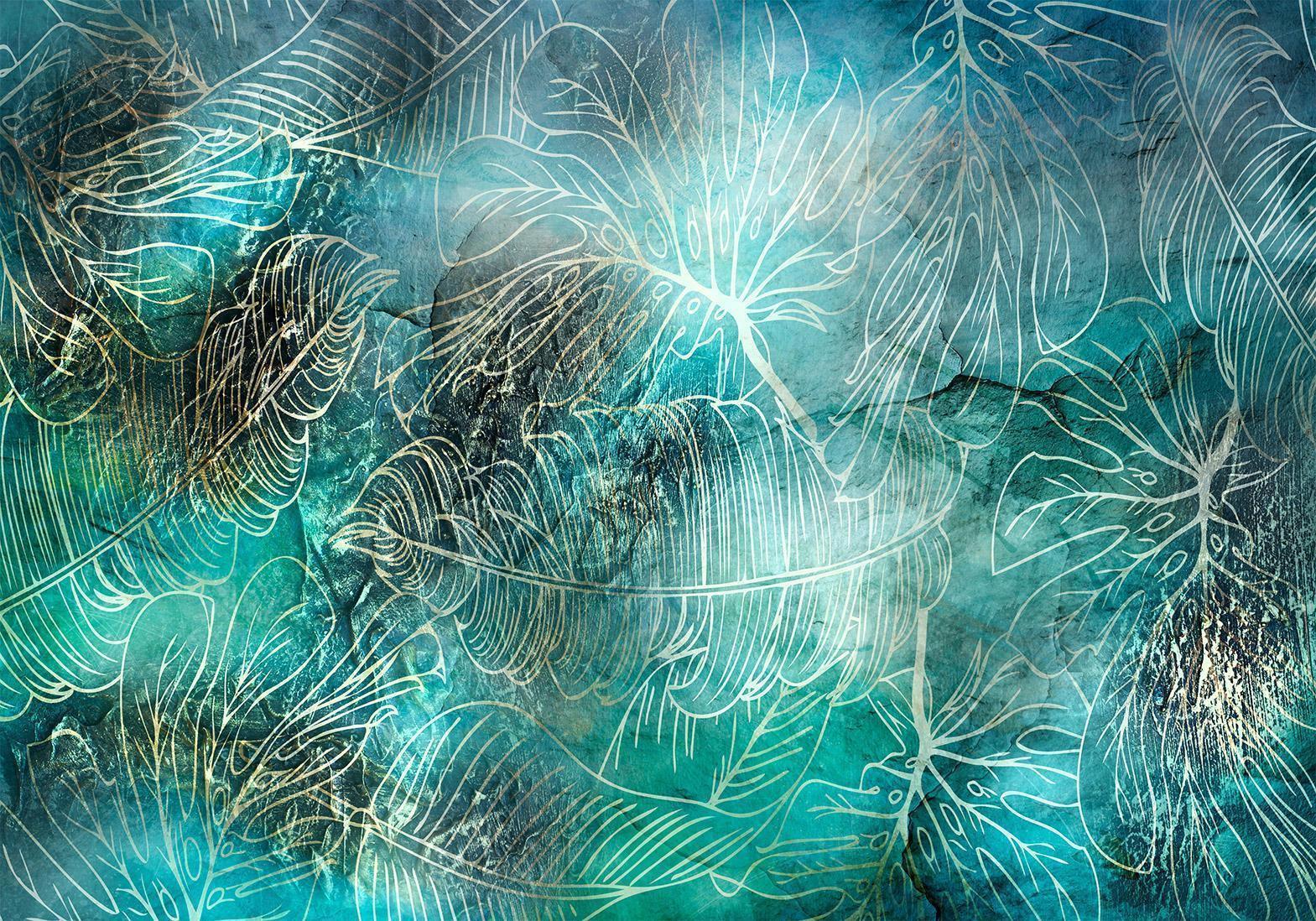 Papier peint - Turquoise Vegetation