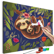 Peinture par numéros - Friendly Sloths