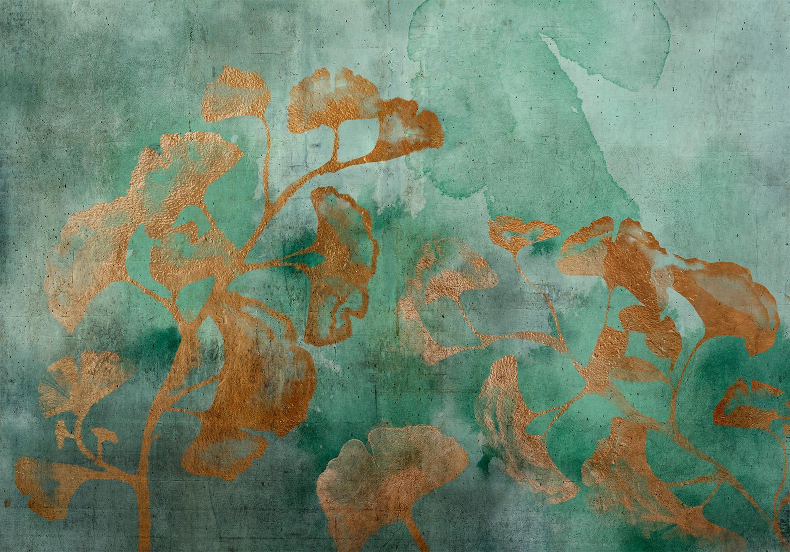 Papier peint - Copper Ginkgo