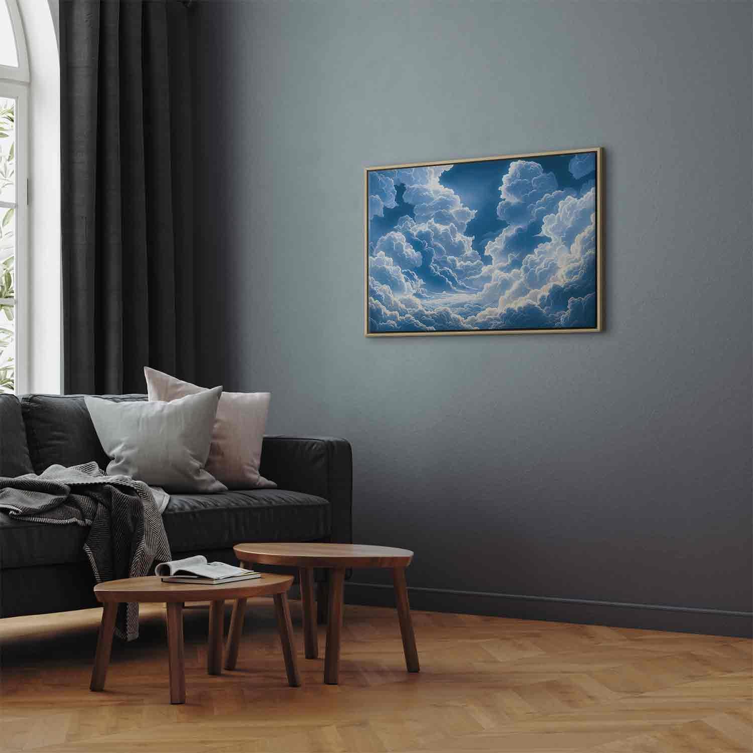 Tableau - Blue Sky Breaking Through White Fluffy Clouds