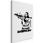 Tableau - Contrast Duel (1-part) - Banksy on Mural with Mona Lisa