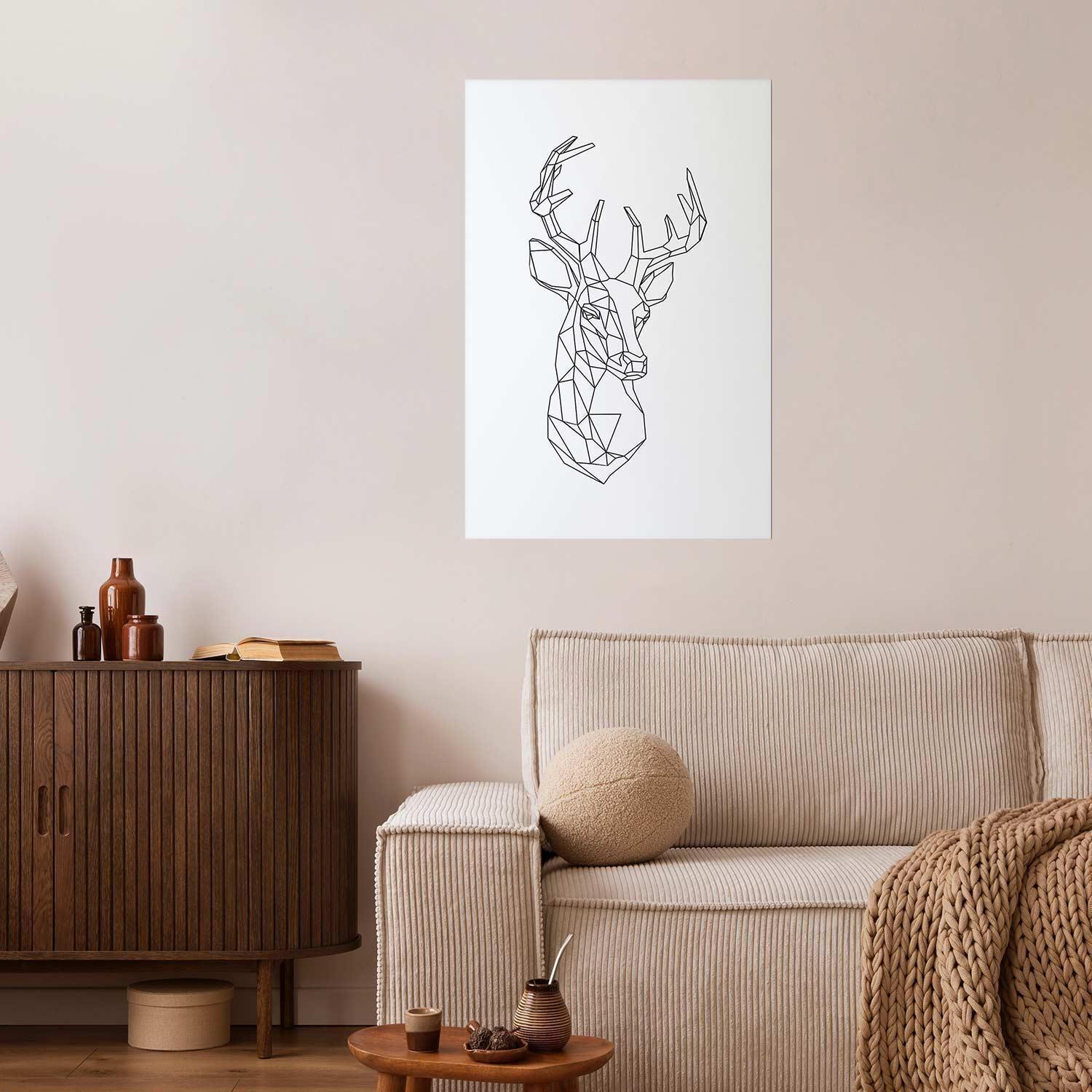 Poster - Geometric Deer