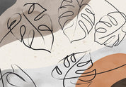 Papier peint - Minimalistic Monstera Leaves