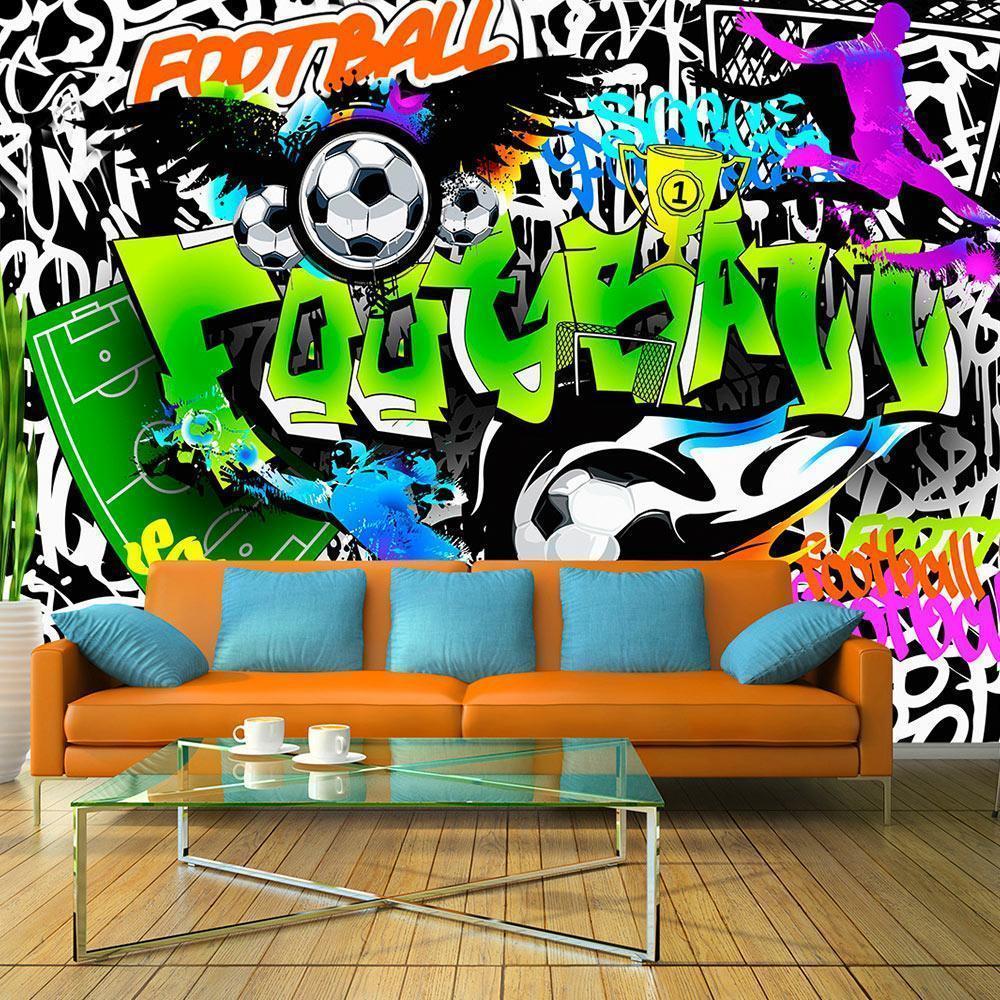 Papier peint - Football Graffiti