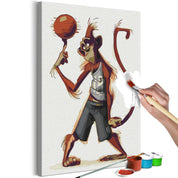 Peinture par numéros - Monkey Basketball Player