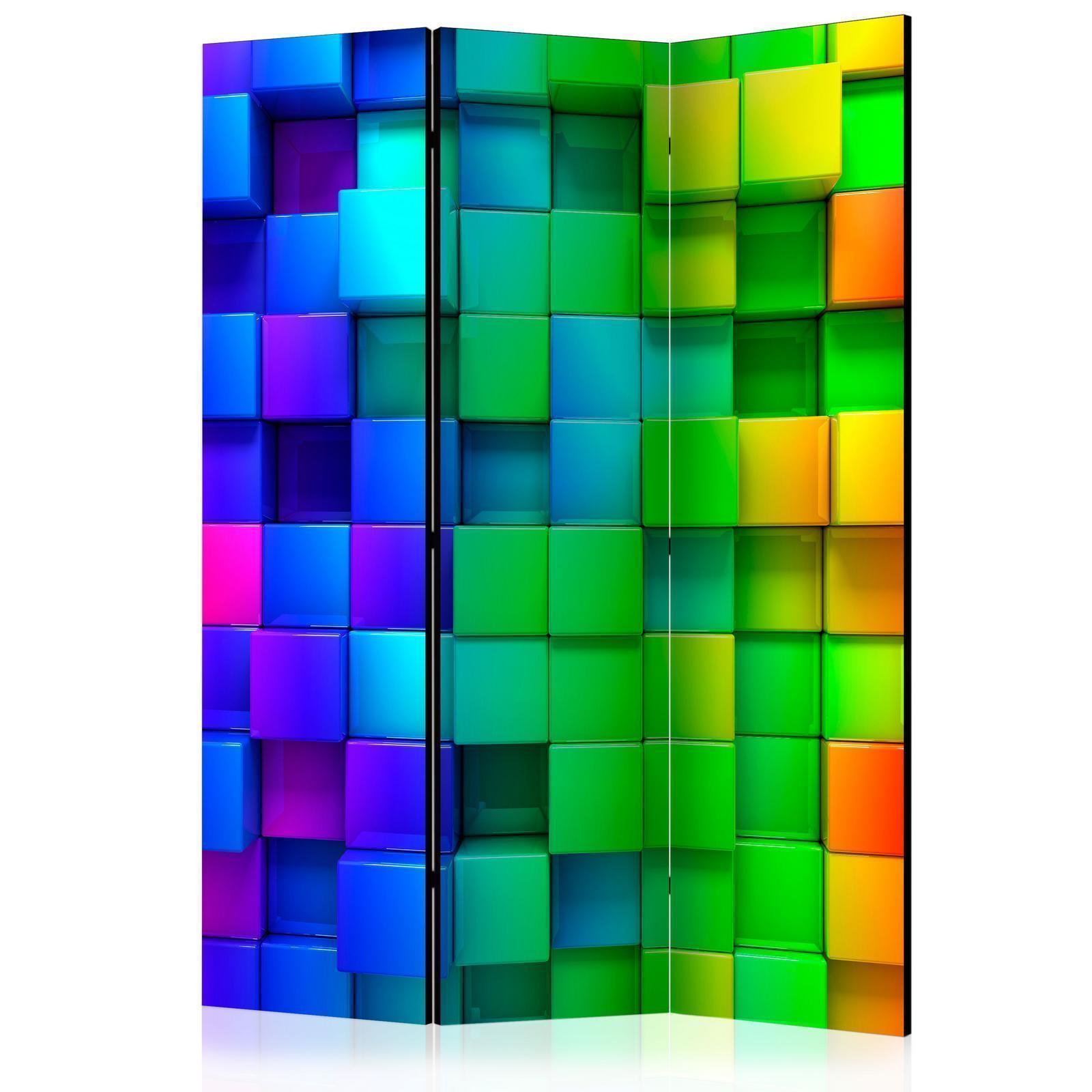 Paravent - Colourful Cubes