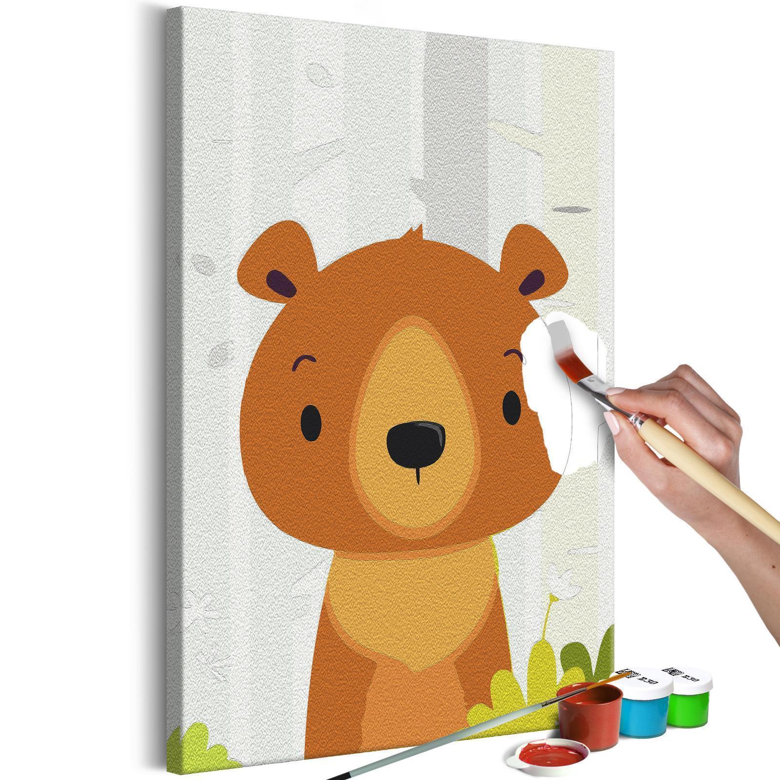 Peinture par numéros - Teddy Bear in the Forest