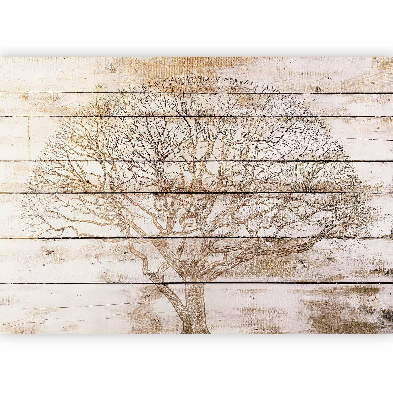 Papier peint - Tree on Boards