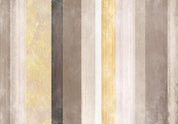 Papier peint - Striped pattern - abstract background in various stripes with gold pattern