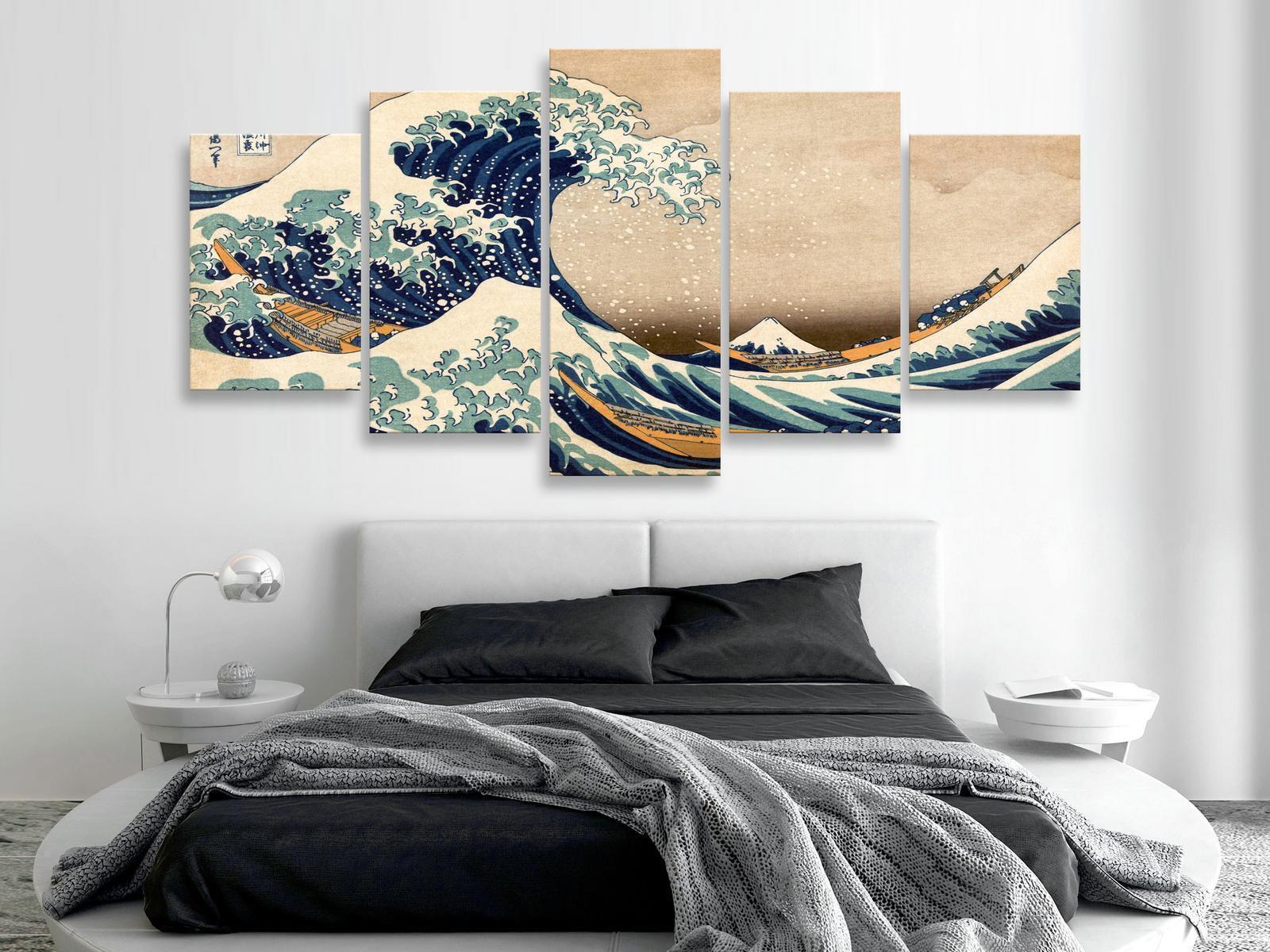 Tableau - The Great Wave off Kanagawa (5 Parts) Wide