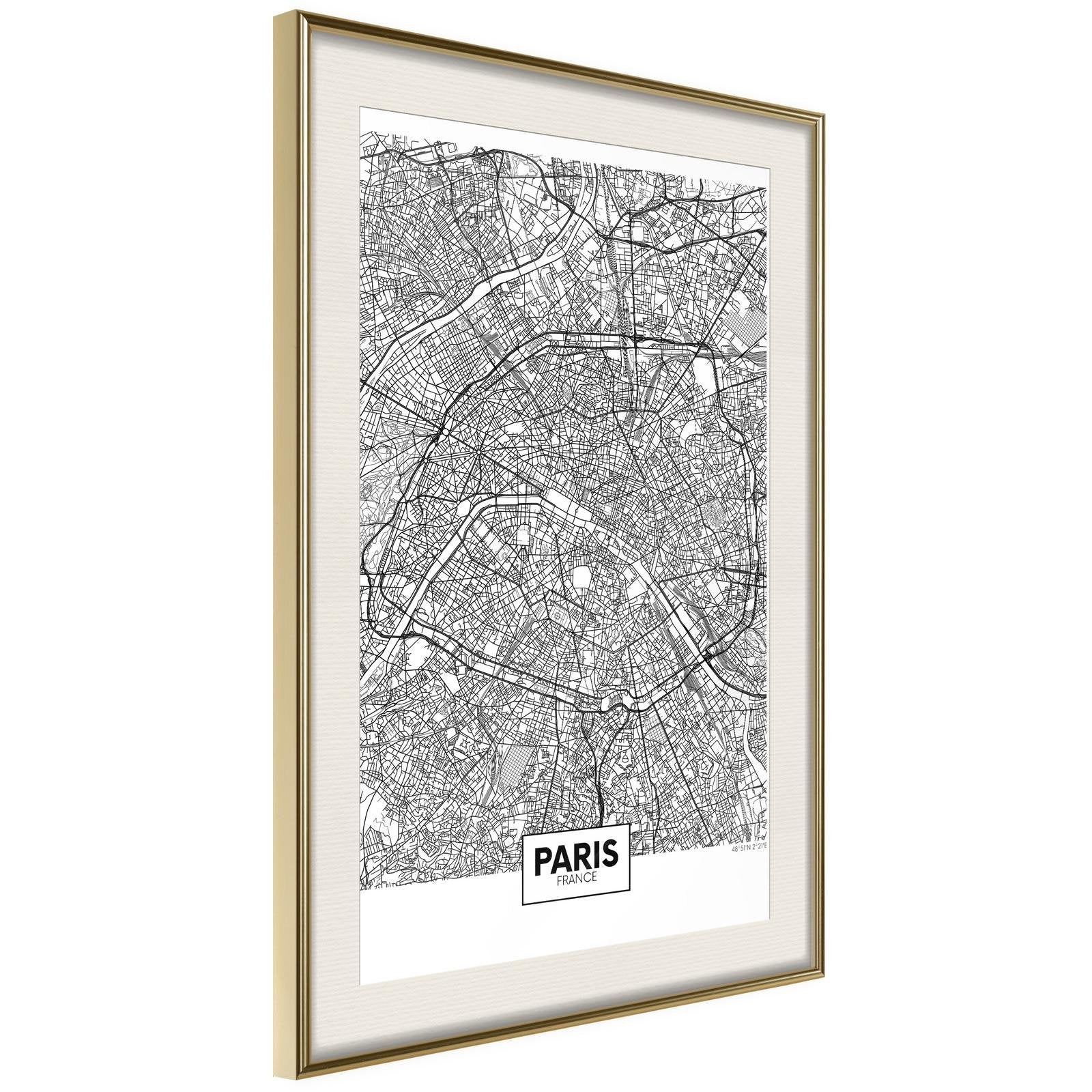 Poster Plan de la Ville de Paris