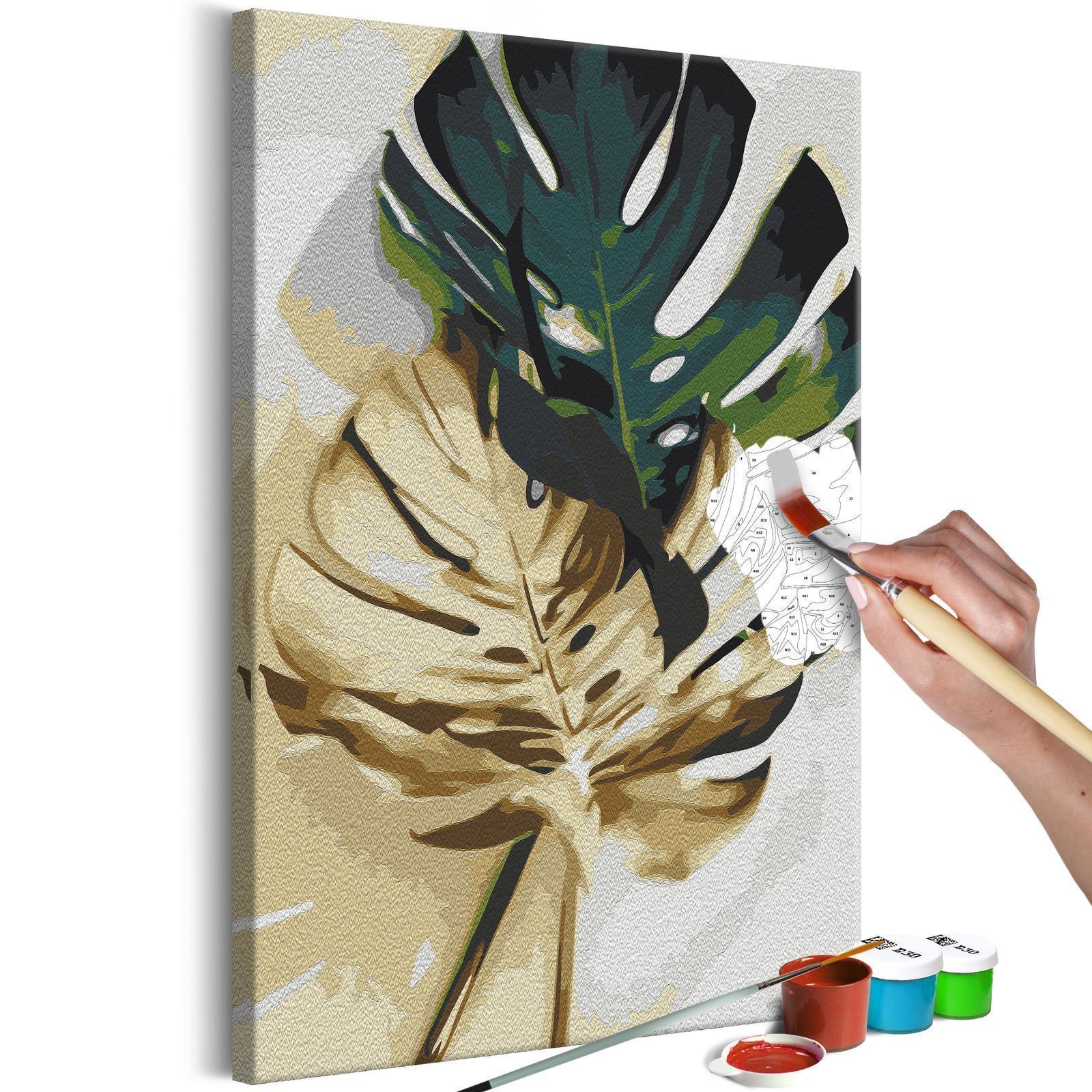 Peinture par numéros - Golden Monstera