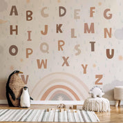 Papier peint - Letters in Soft Colours