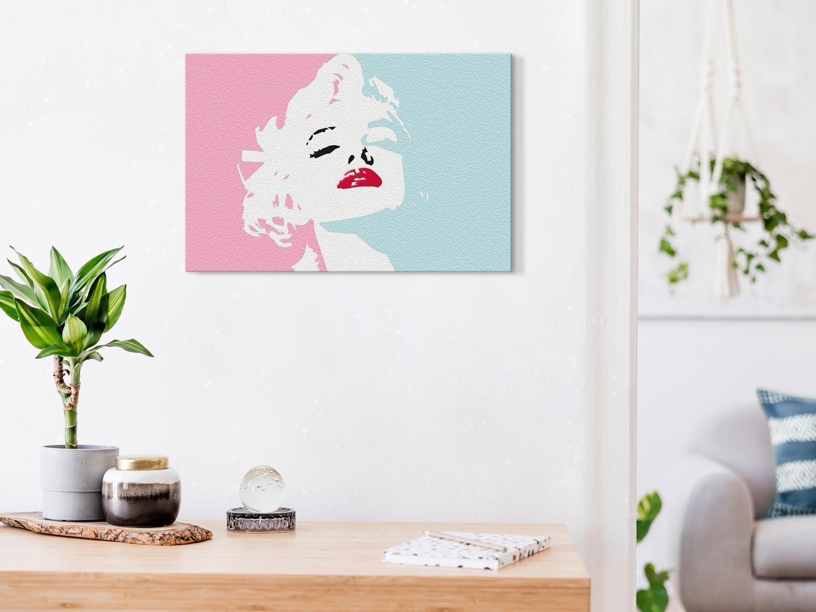 Peinture par numéros - Marilyn in Pink