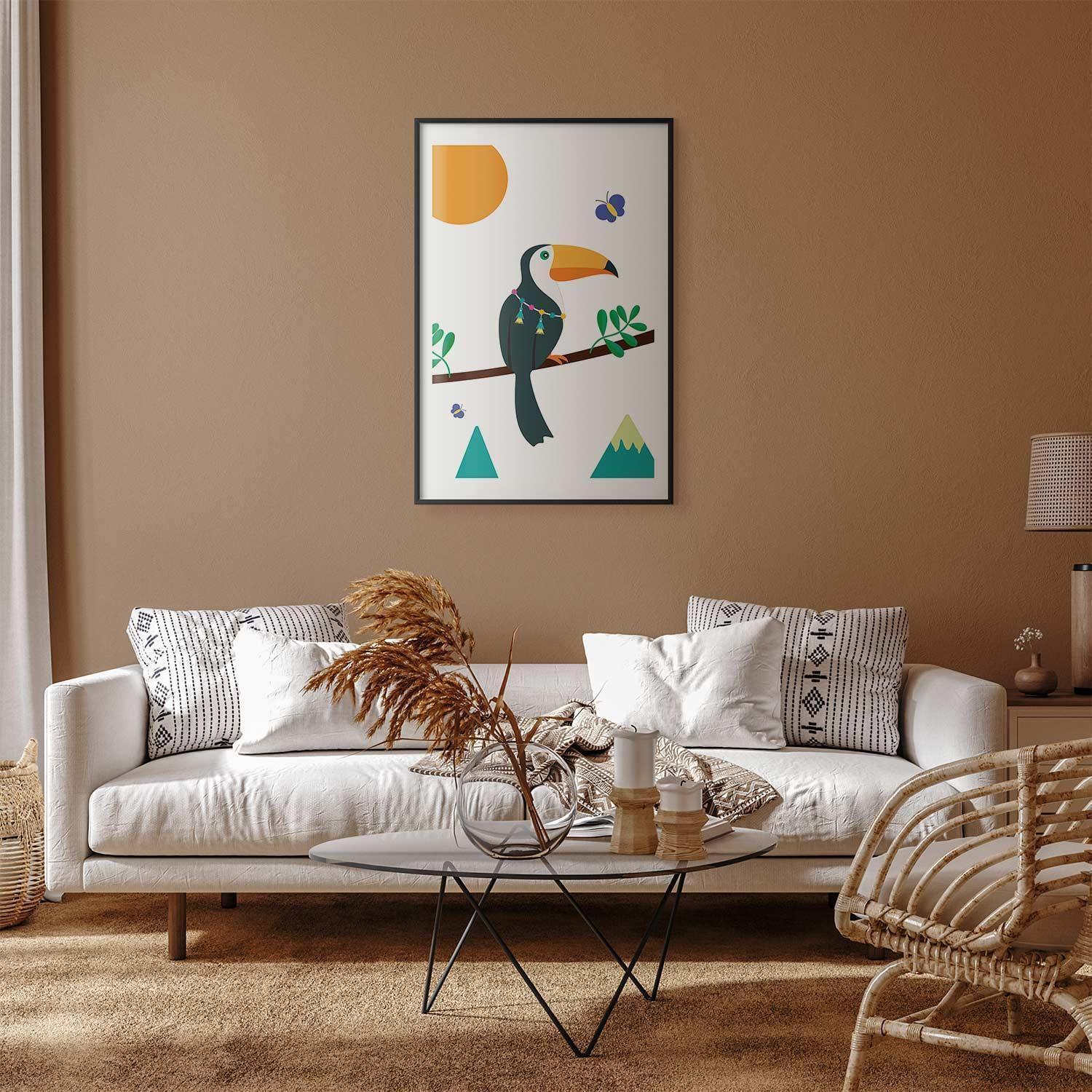 Poster - Toucan and Butterflies