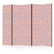 Paravent - Giraffe Pattern - Colorful Animal Pattern in Blue-Pink Spots