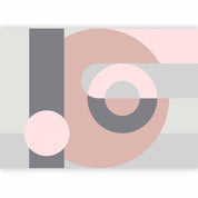 Papier peint - Geometric Wreath (Pink)