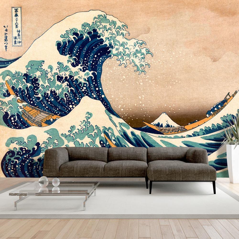 Papier peint - Hokusai: The Great Wave off Kanagawa (Reproduction)