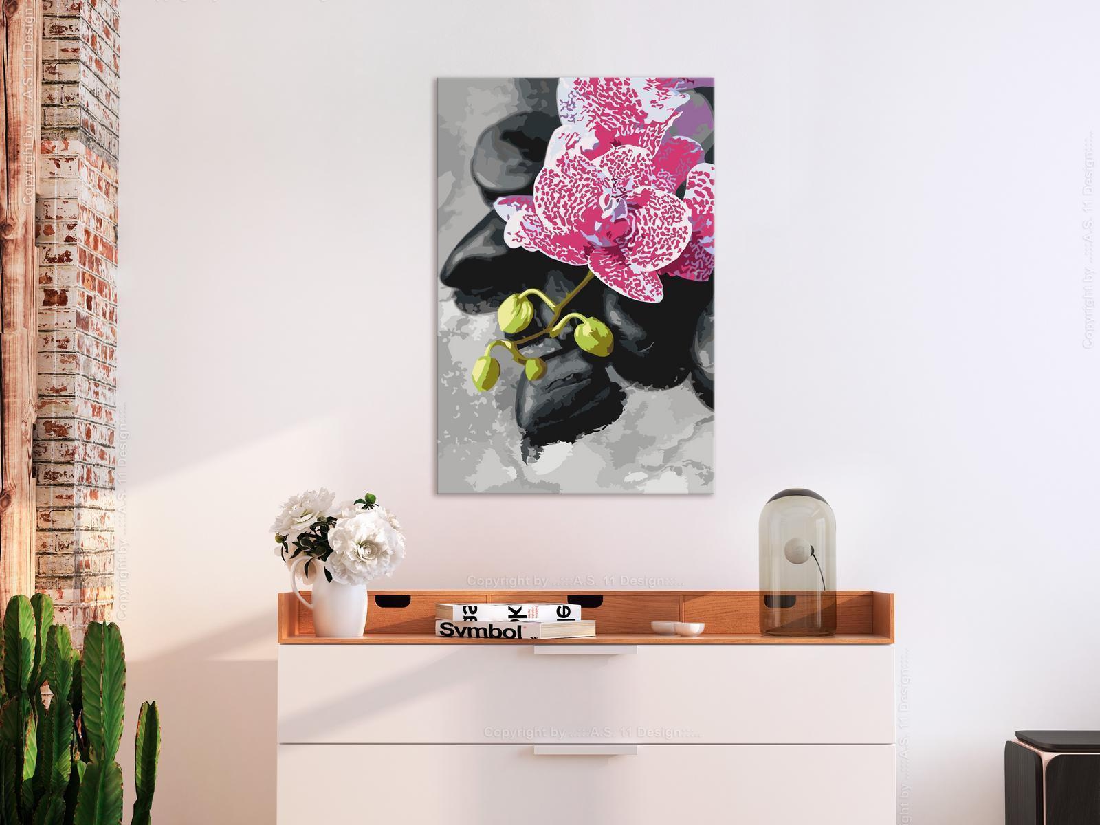 Peinture par numéros - Pink Orchid