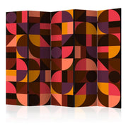 Paravent - Geometric Mosaic (Red) II