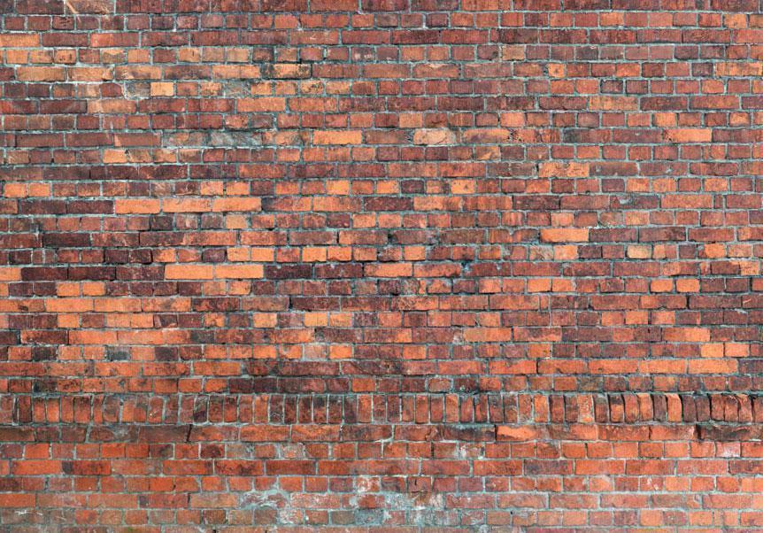 Papier peint - Vintage Wall (Red Brick)