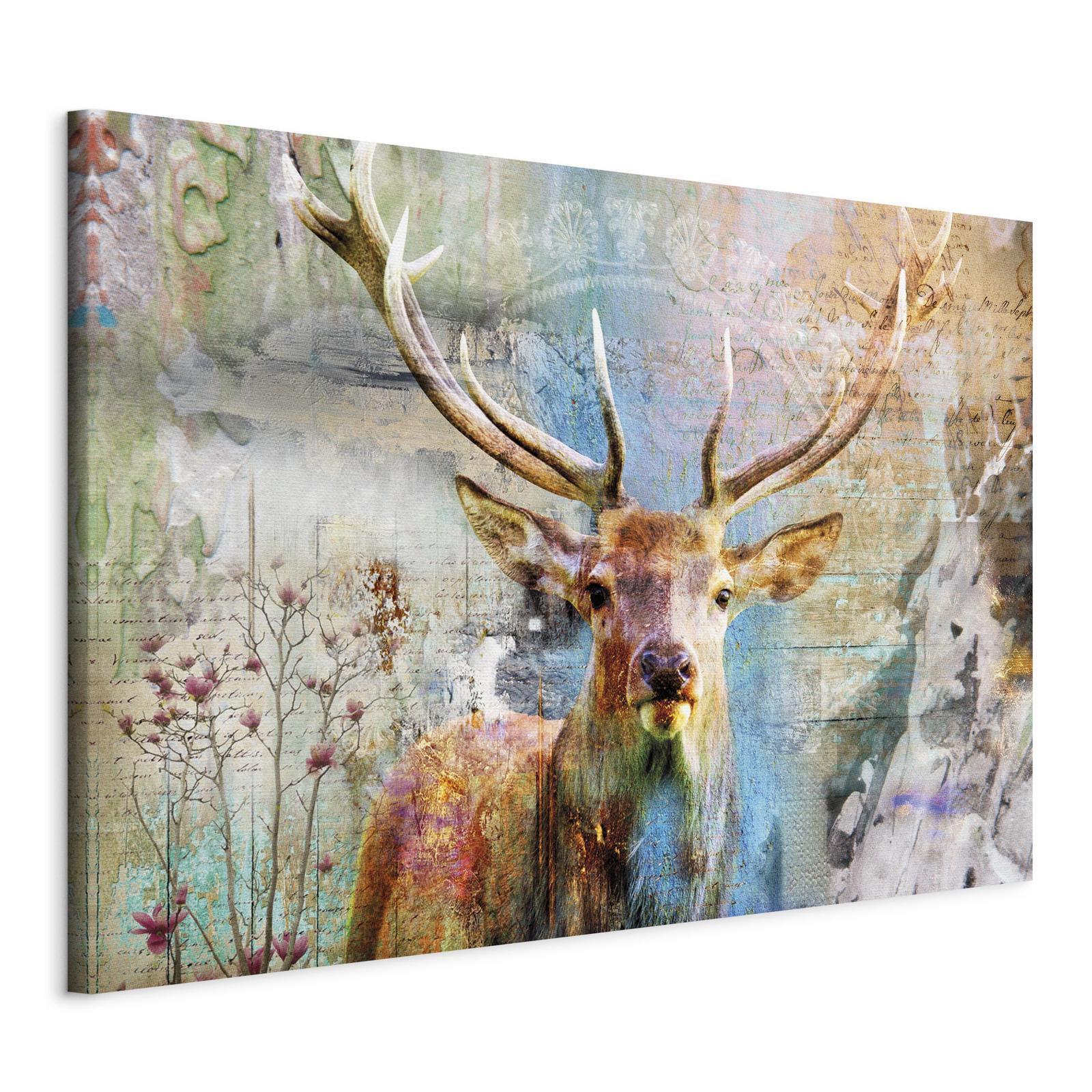 Tableau - Deer on Wood