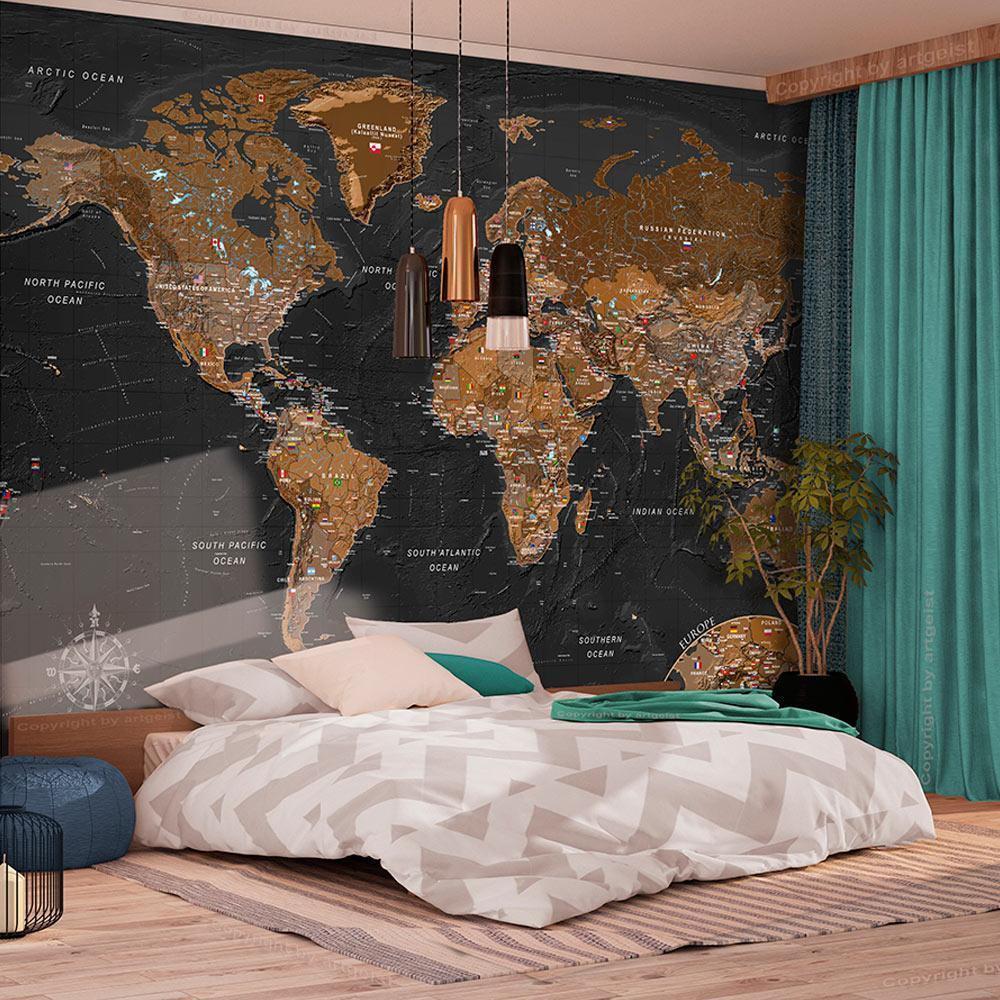 Papier peint - World: Stylish Map