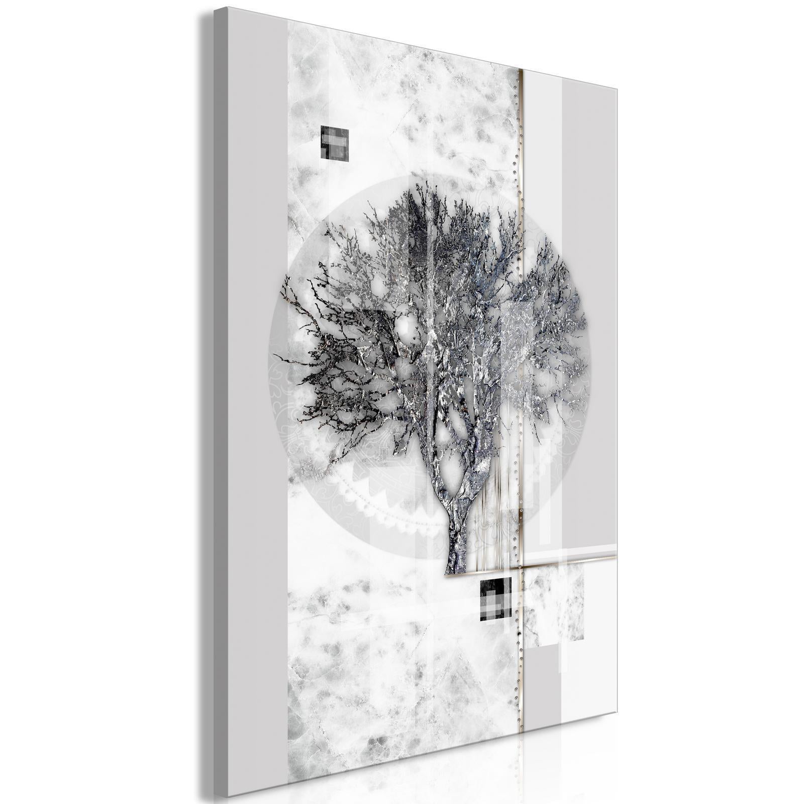 Tableau - Silver Tree (1 Part) Vertical