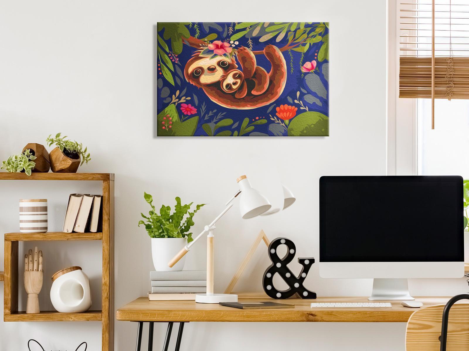 Peinture par numéros - Friendly Sloths