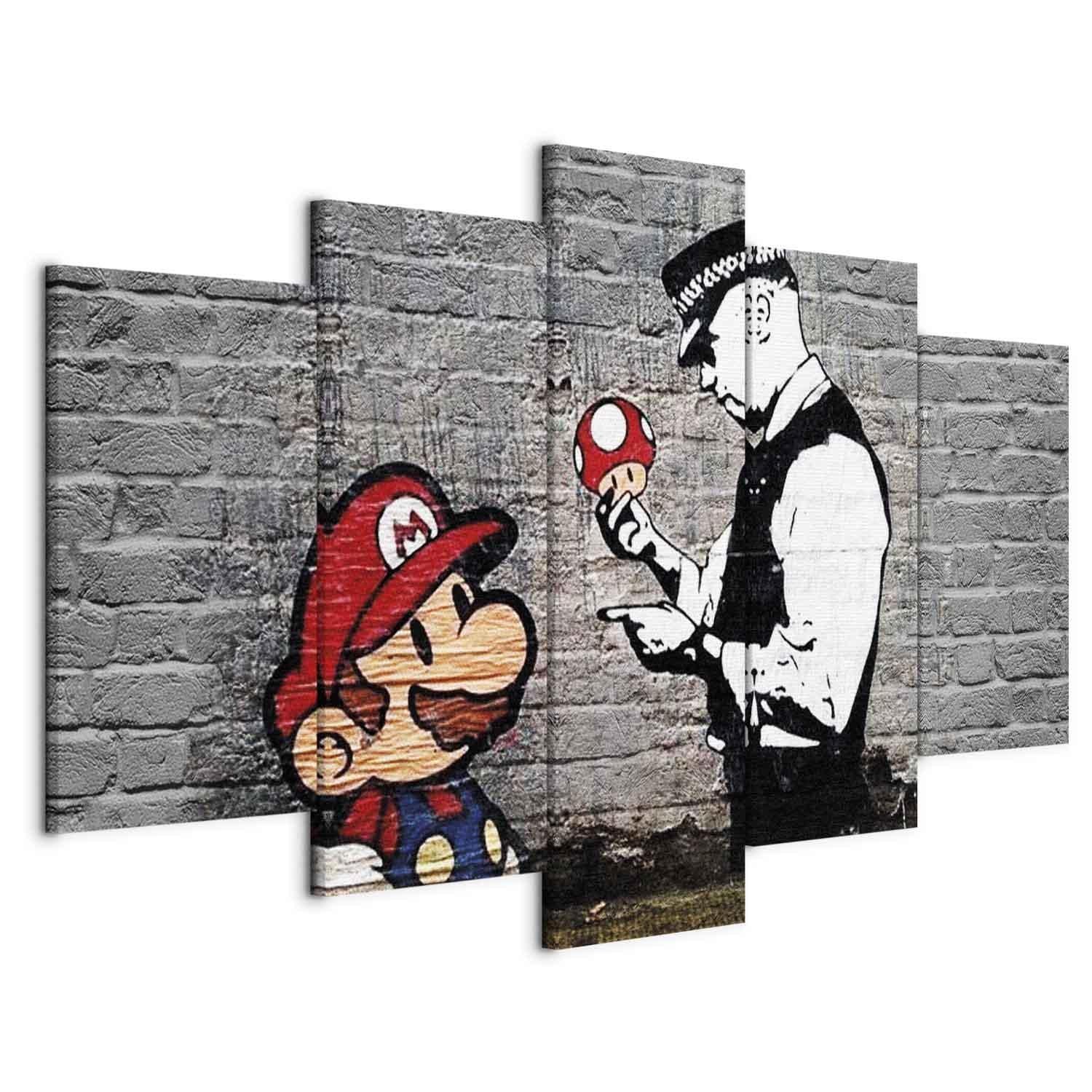 Tableau - Super Mario Mushroom Cop (Banksy)