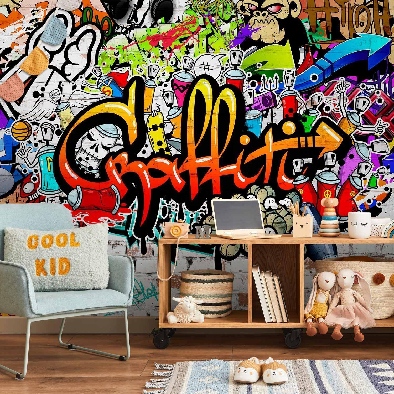 Papier peint - Colorful Graffiti