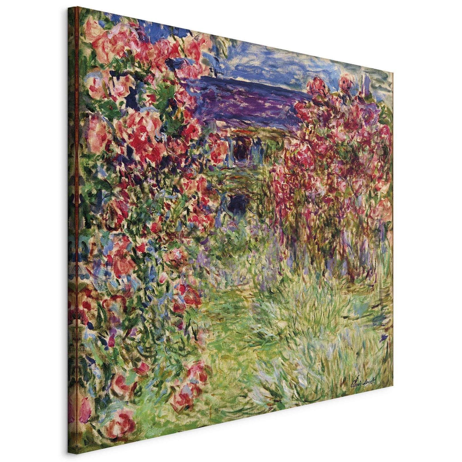 Tableau - La maison dans les roses (Claude Monet)