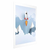 Poster - Rocket in the Clouds