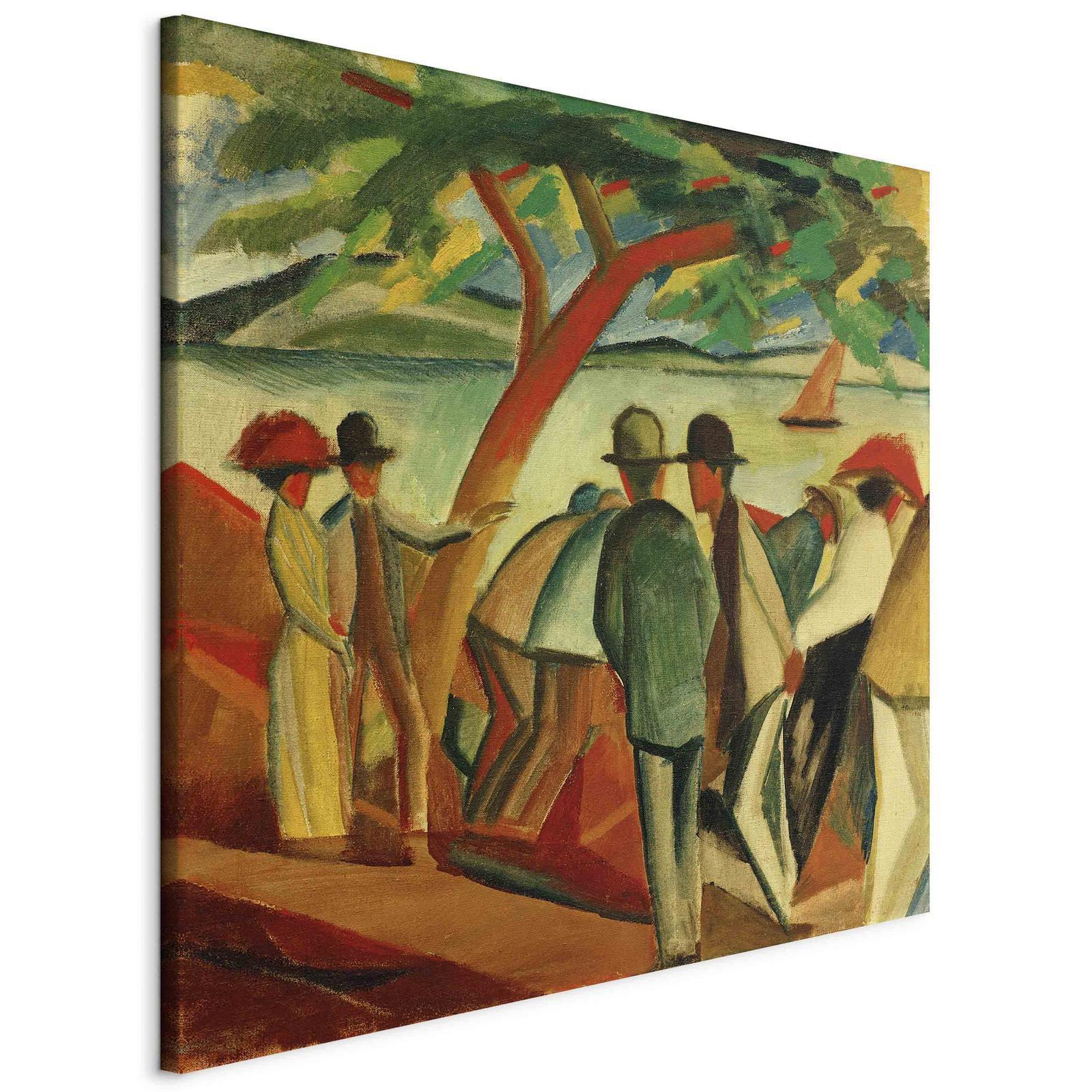 Tableau - Spaziergänger am See (August Macke)