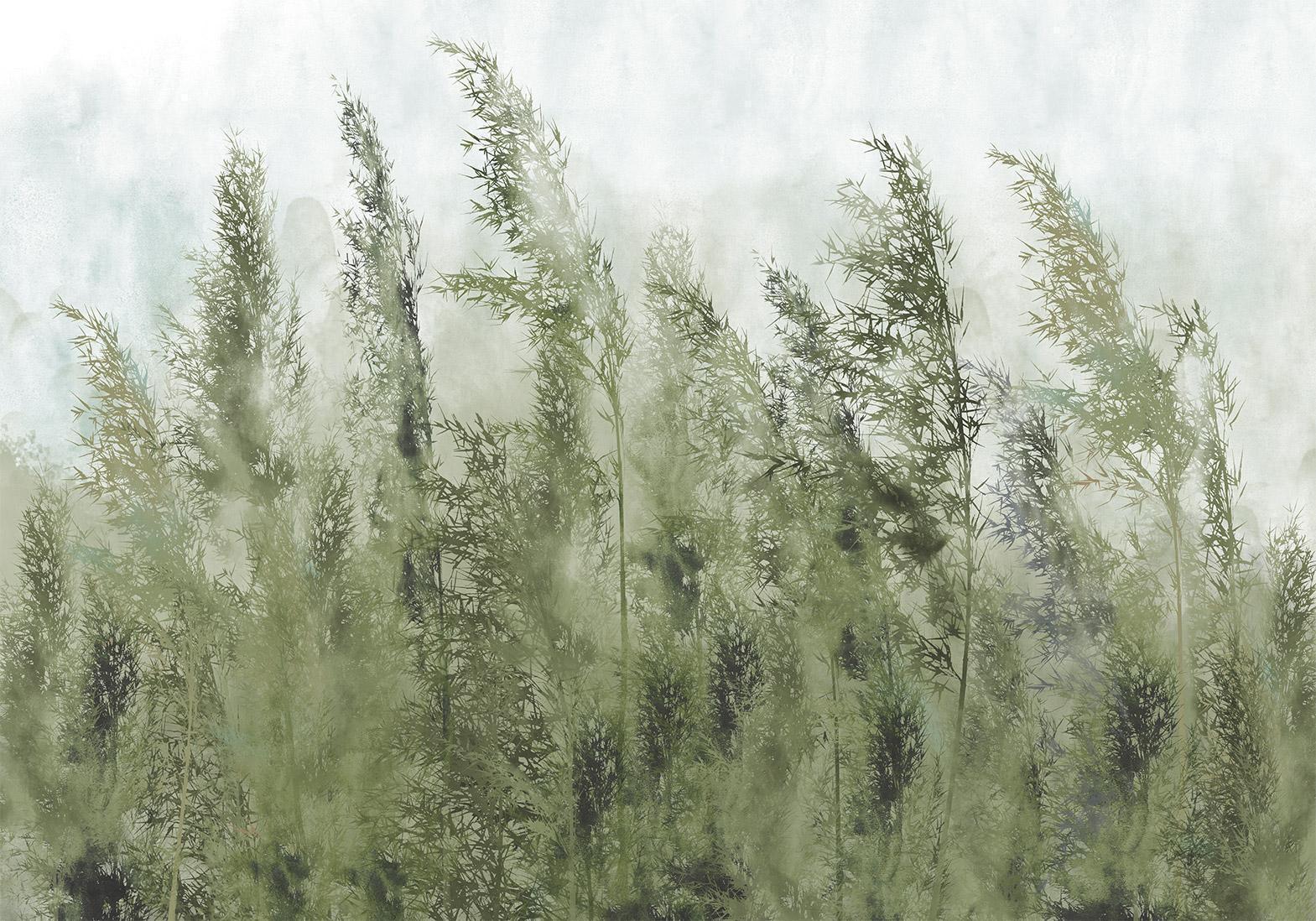 Papier peint - Tall Grasses - Green