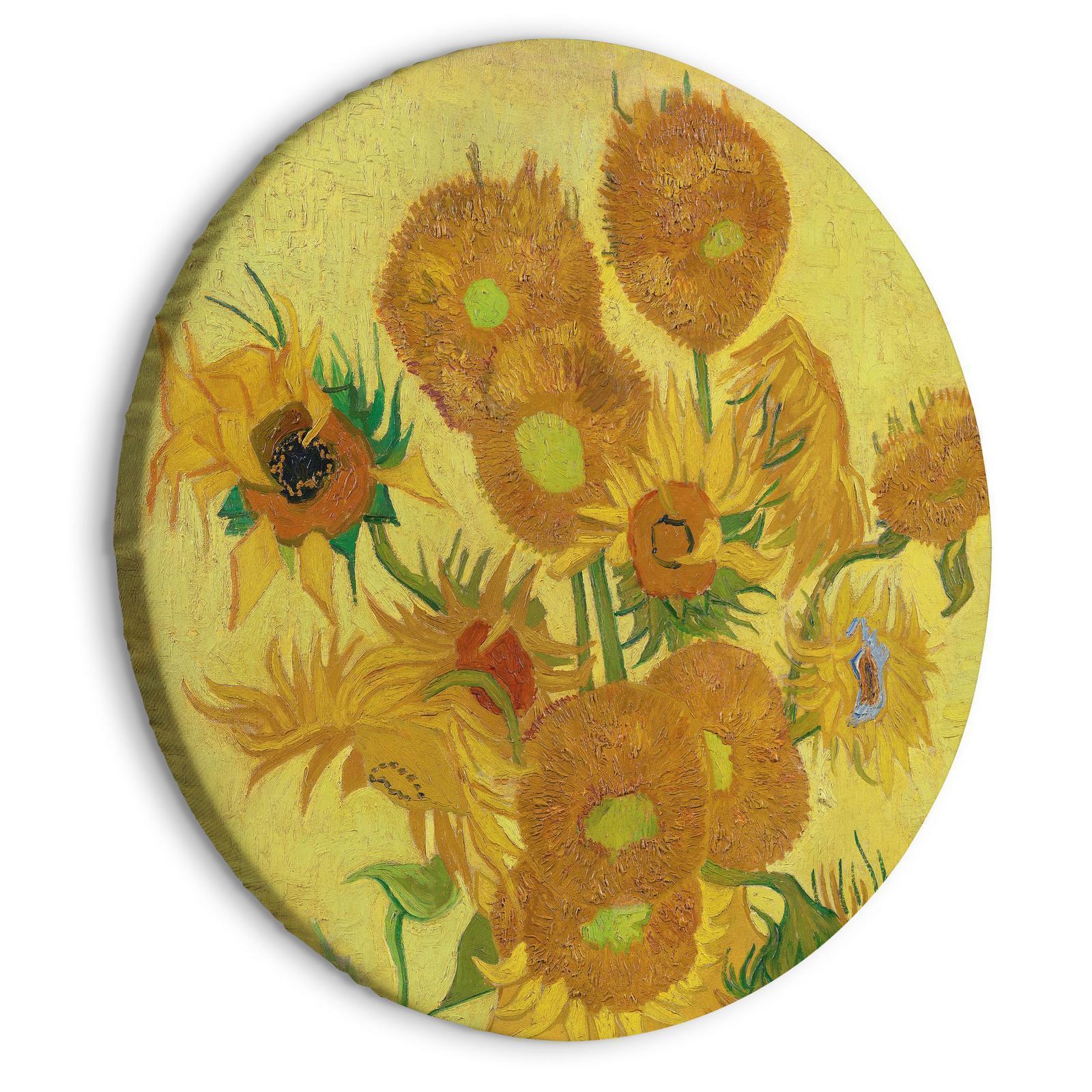 Tableau rond - Sunflowers (Vincent van Gogh)