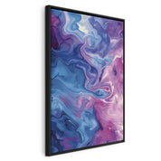 Tableau - Night Flows - Abstract Waves in Shades of Blue and Violet