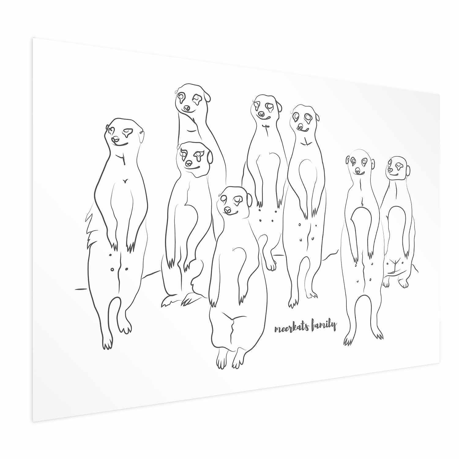 Poster - Meerkat Family