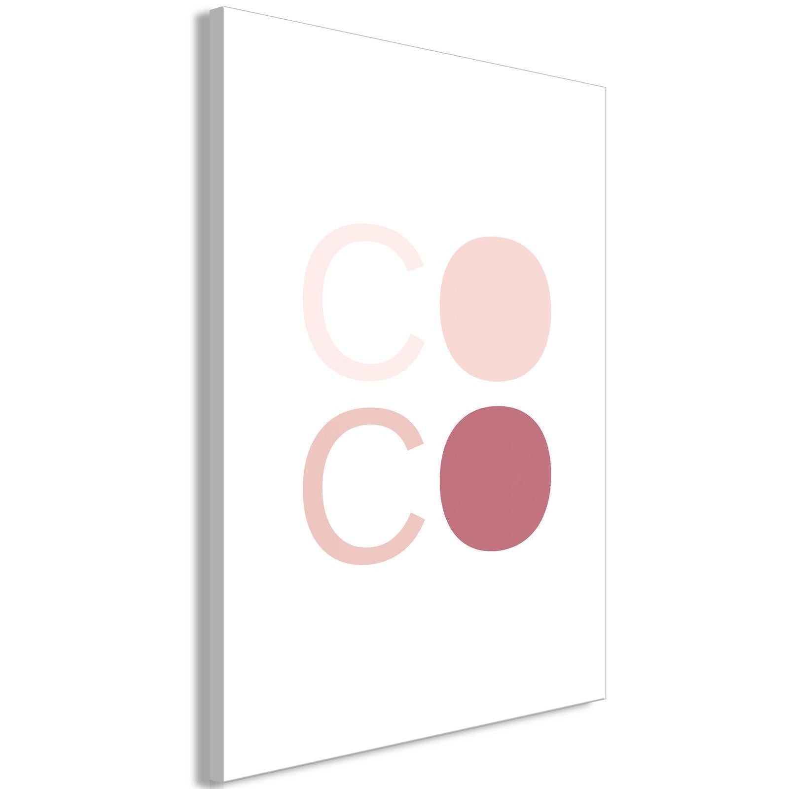 Tableau - Pink Coco (1 Part) Vertical